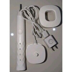 White Burst Sonic Electric Toothbrush with Travel Case